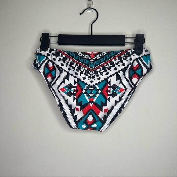 Becca Bikini Set sz Small Aztec Southwestern Pattern Coastal Cowgirl Hipster - Picture 9 of 12